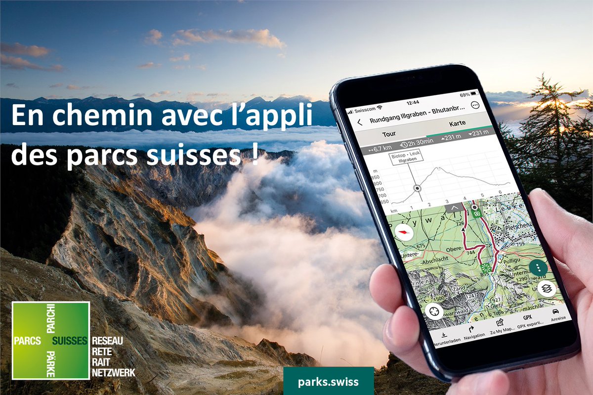 PChasseral's tweet image. Les plus beaux endroits des #parcssuisses à portée de main !

La nouvelle "Appli des parcs suisses", dispo sur Apple et Android, vous permettra de trouver les meilleurs itinéraires et adresses pour votre prochaine excursion 🎒

#parcchasseral #appli #rando #excursion #tourisme