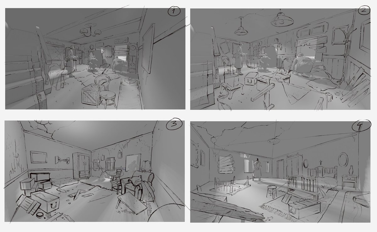 Artwork by Samuel Fulec from SPRING INTRO TO ENVIRONMENT DESIGN Course with <a href="/DarekZabrocki/">Darek Zabrocki</a> 🖌 

Students were provided with a basic blockout of a famous Carentan map from Call of Duty and were expected to make a set decoration layout of that section.

FULL INTRO TERM starts 03.11