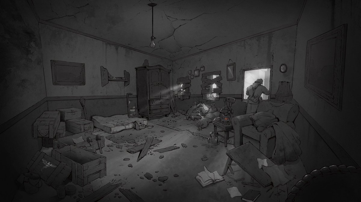 focalpoint_edu's tweet photo. Artwork by Samuel Fulec from SPRING INTRO TO ENVIRONMENT DESIGN Course with @DarekZabrocki 🖌 

Students were provided with a basic blockout of a famous Carentan map from Call of Duty and were expected to make a set decoration layout of that section.

FULL INTRO TERM starts 03.11 https://t.co/ulaoDs2DGF