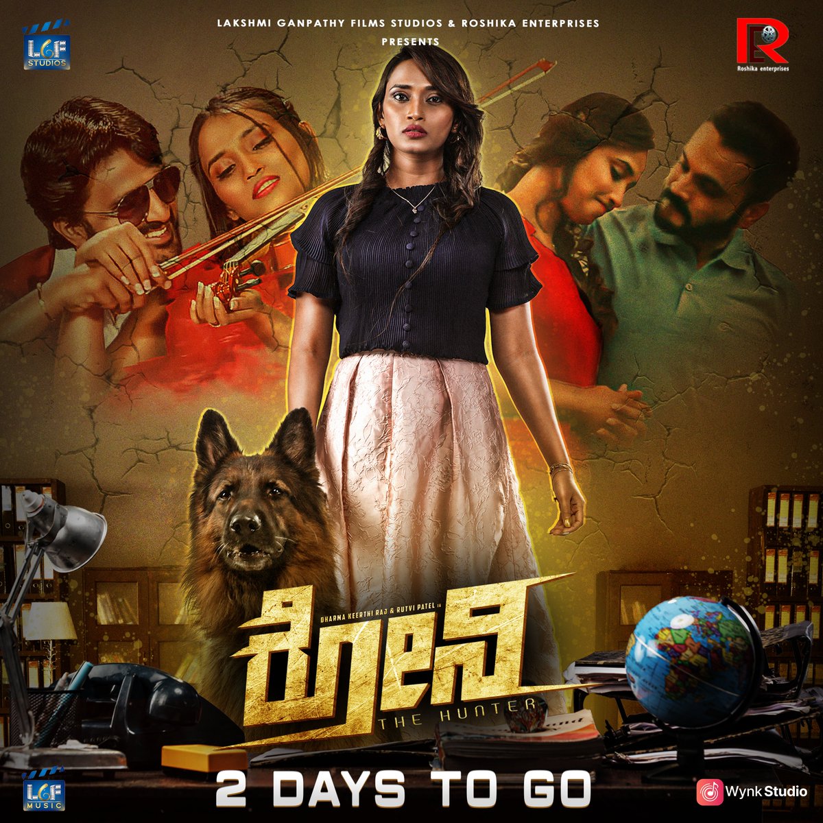 Only 2 days left! The excitement is building as 'Ronnie' approaches its release date. Are you ready? 🎥🍿 #RonnieMovie #2DaysToGo @DharmaKirthiraj @Rutvi_patel28 @tilak_shekar