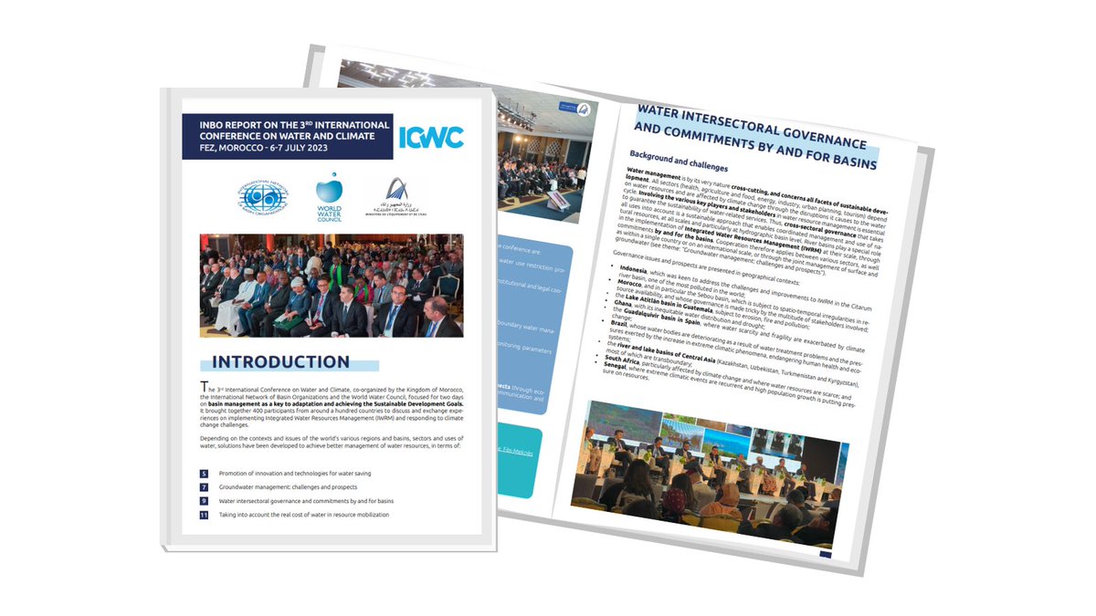 To know everything about the 3rd International Conference on #Water and #Climate, held on 6 and 7 July in Fez, Morocco, don't miss the report published by @INBO_RIOB urlz.fr/o0UI #ClimateChange #IWRM #ODD #Resources #SustainableDevelopment #Governance