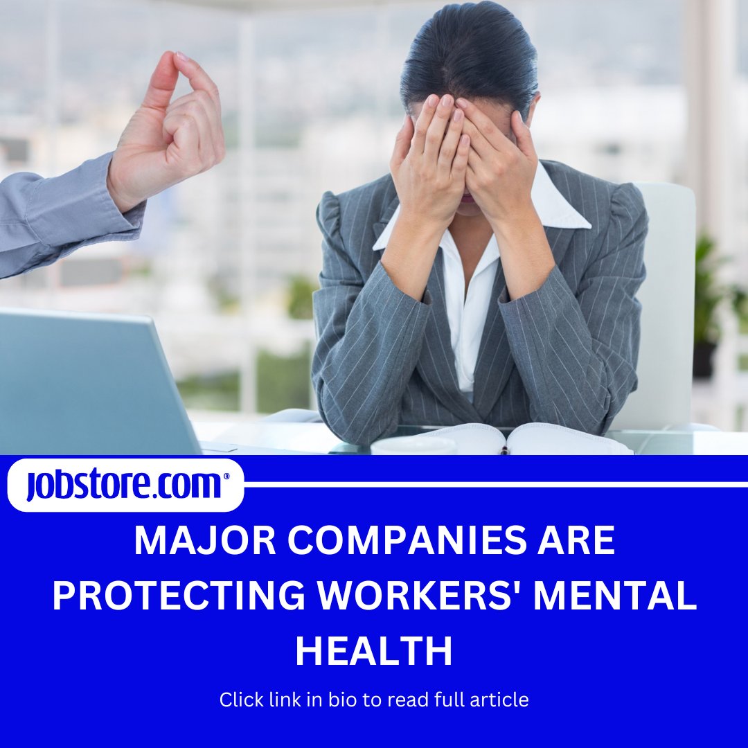 Several large corporations now provide their staff with mental health care and offer free psychological evaluations with paid time off.

Read full article: rb.gy/d3io0

#Anxiety #EmployerResources #MentalHealth #WorkLifeBalance
