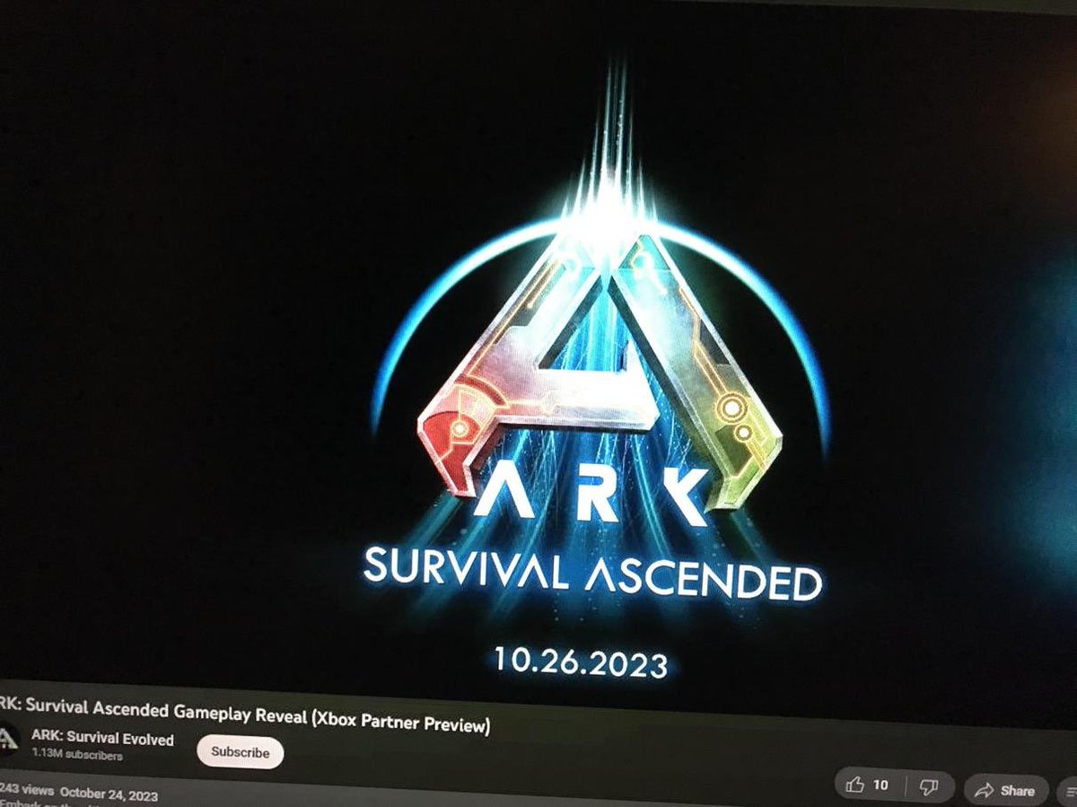 Phrog352's tweet photo. #arkascended screenshot leaked!

It is highly likely this screenshot is fake, but wouldn’t it be cool if they dropped the game Tommorow ! https://t.co/vZJsqHPLlH