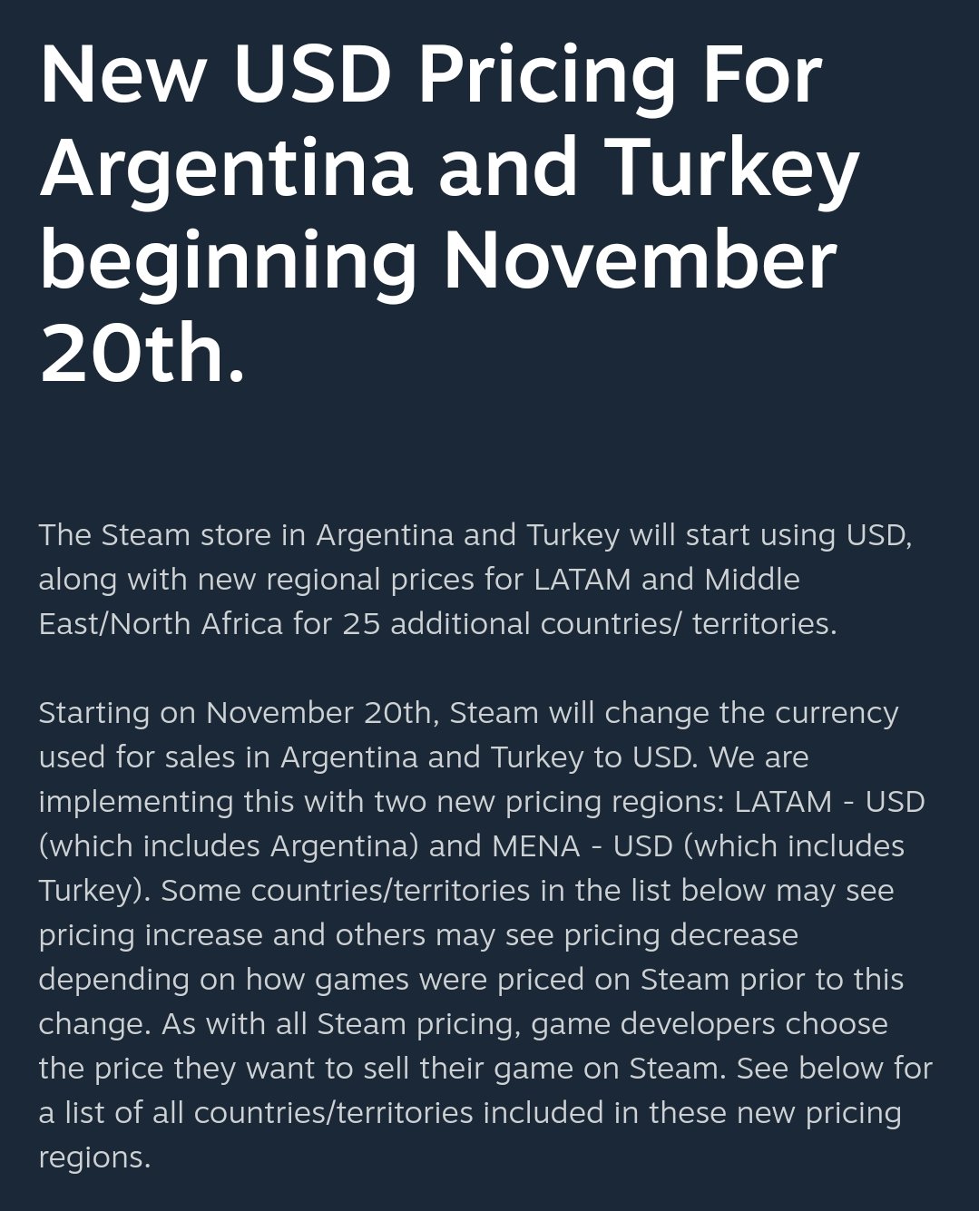 Steam | MIGRE SUA CONTA STEAM para a ARGENTINA