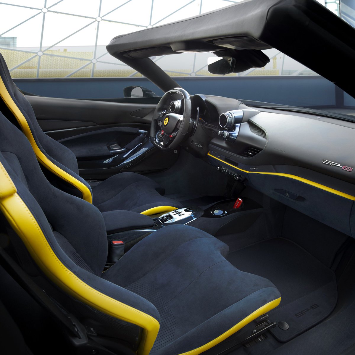 1protrader76121's tweet photo. the Ferrari SP-8.
What truly sets this masterpiece apart is its open-top design, a roofless wonder that embraces the essence of a pure two-seater roadster, effortlessly showcasing its sporty character. https://t.co/hJZGNWHCW5