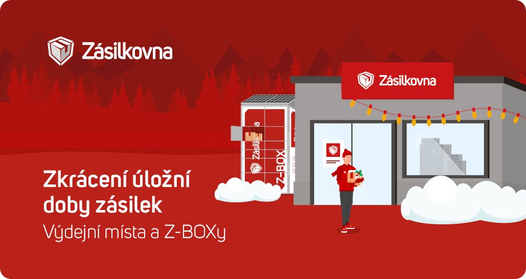 Zásilkovna od 1. 11. 2023 zkracuje na sezónu úložní dobu zásilek na výdejních místech na 5 pracovních dnů s možností prodloužení o max. další 2 dny. Cílem je maximalizovat kapacitu sítě výdejních míst v nejvytíženějším období roku a umožnit uložení zásilek všem zákazníkům.