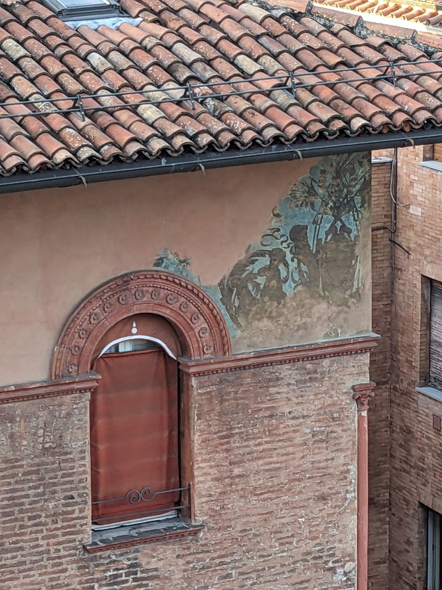 Random bit of fresco in Bologna visible only from my hotel window