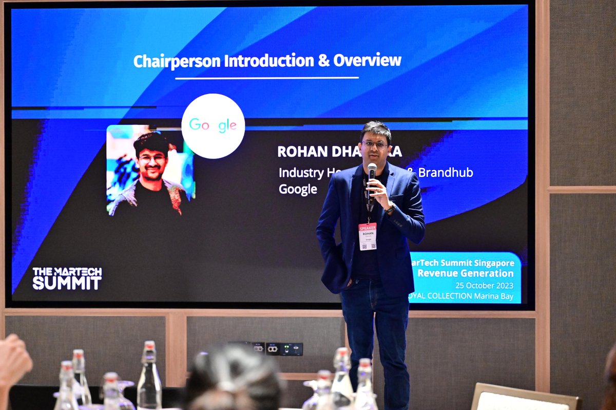 👏 A big thank you to Rohan Dhanuka, #Google for being the Chairperson at The MarTech Summit Singapore Revenue Generation 🎉

💡 Agenda: themartechsummit.com/singapore-reve…

#TheMarTechSummit #SingaporeSummit #RevenueGeneration #MarTech #MarketingTechnology