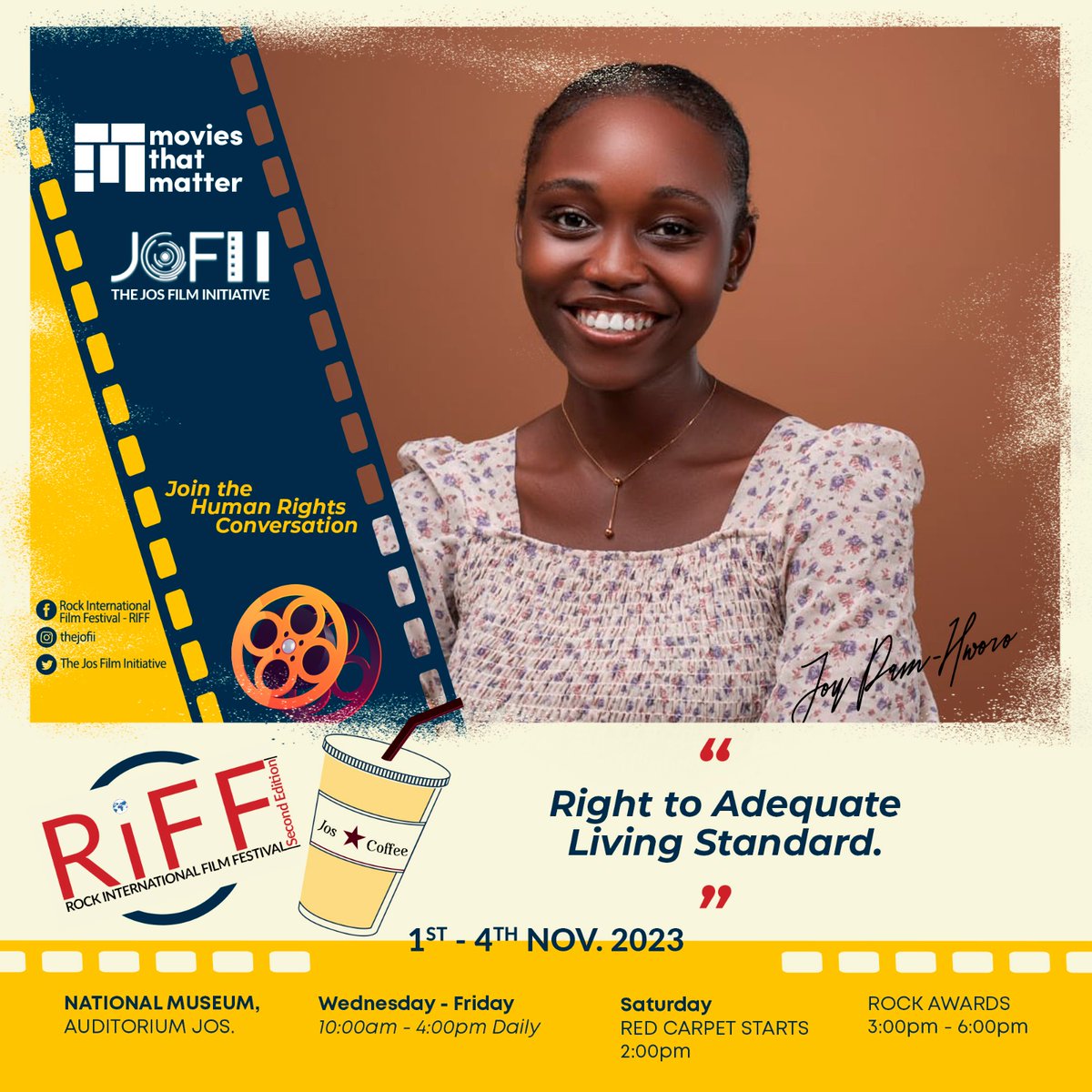 I'm lending my voice and joining the conversation. #RIFF #JosFilmFestival #HumanRightsMovies