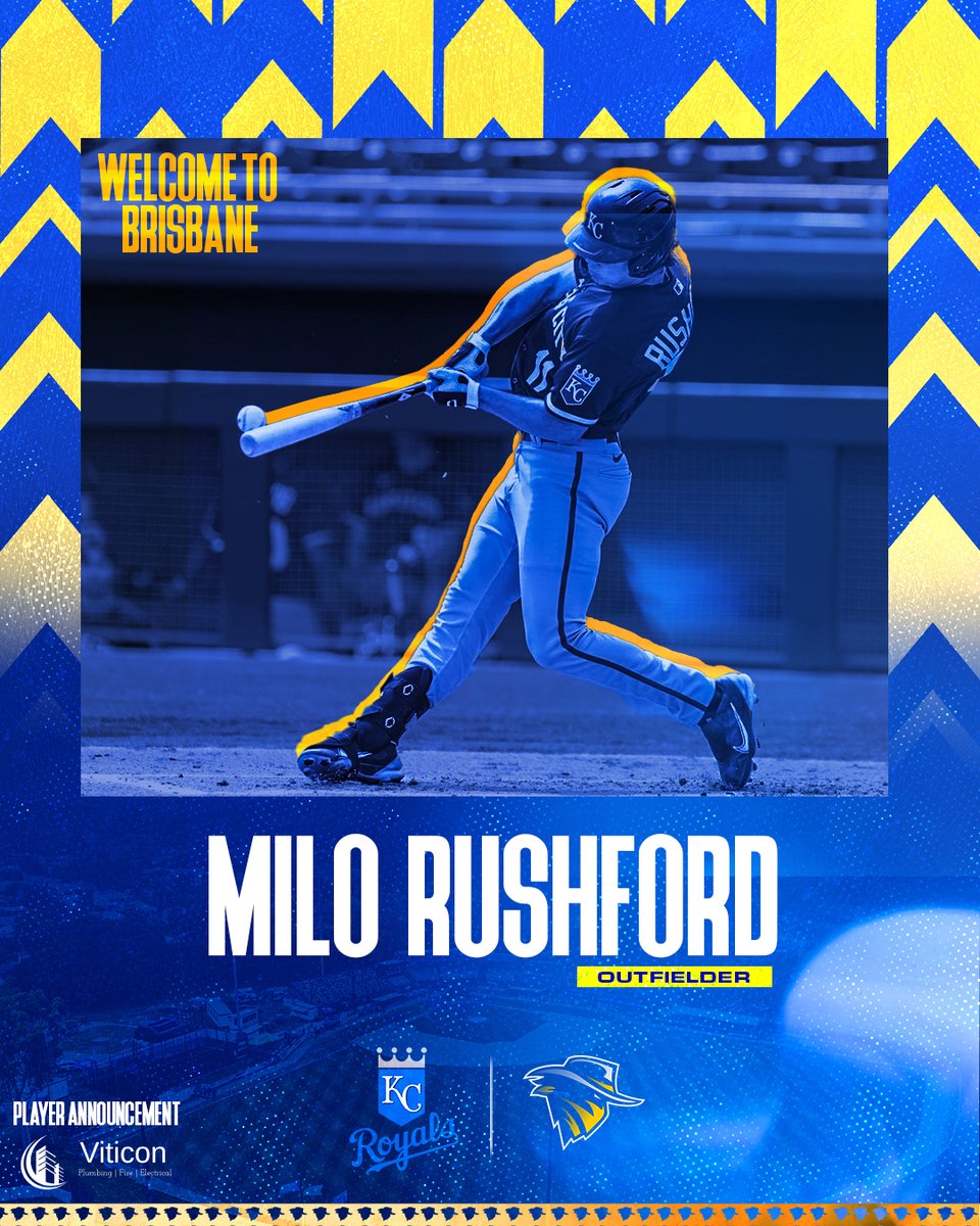 BrisbaneBandits's tweet photo. Welcome to Brisbane Milo Rushford 💥🏟️
The 19-year-old left-handed hitting outfielder was drafted by the Kansas City Royals (Round 18, Pick #535) in 2022 MLB Draft from Walden Grove HS.
This player announcement is proudly brought to you by Viticon
#BlueCrew #BlueFest https://t.co/s1FFjIGYzr