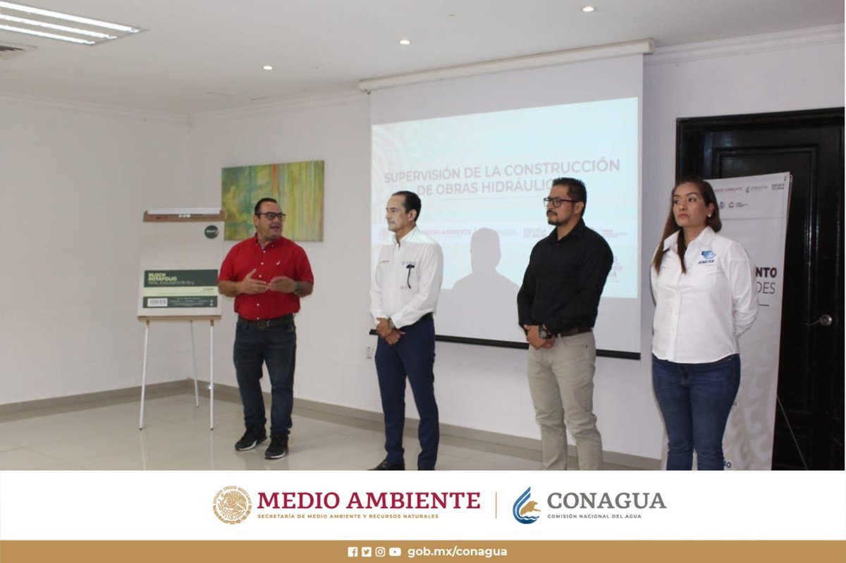 ConaguaCampeche's tweet photo. Como parte de las acciones del #PROAGUA, en su componente de fortalecimiento de capacidades, la dirección local de #Conagua en #Campeche y la #CAPAE, iniciaron el taller de capacitación "Supervisión de la Construcción de Obras Hidráulicas" a organismos operadores de la entidad https://t.co/oDj23rv16c