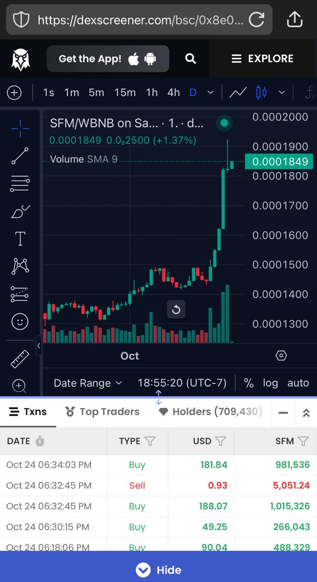 SAFEMOON_LV's tweet image. #SFM Still lookin solid and might have some room to go on another RUN! 🔥
#SAFEMOON
#SAFEMOONSWAP
#SAFEMOONWALLET