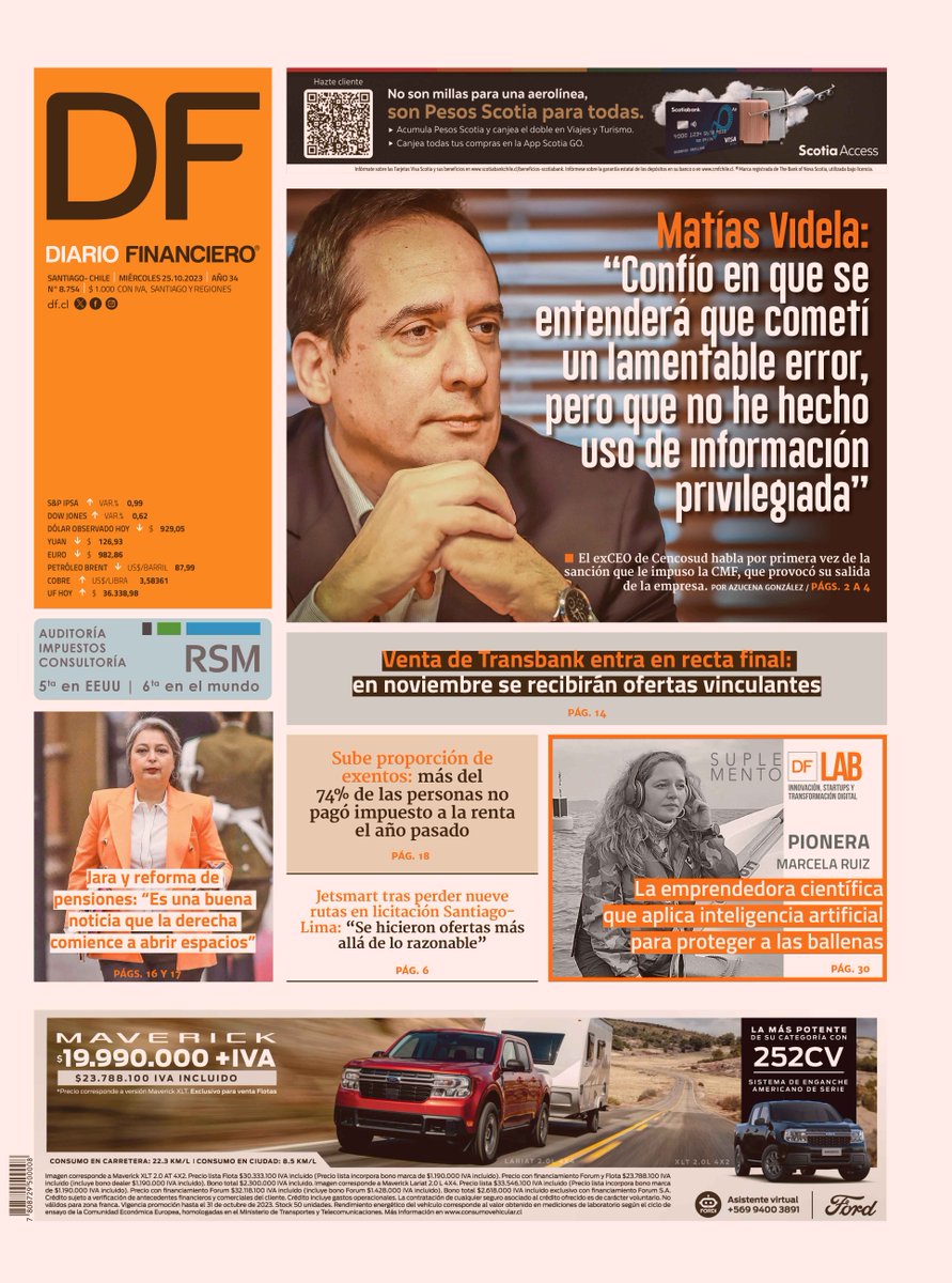 DFinanciero's tweet photo. Portada de 25 de octubre. Versión digital completa disponible para suscriptores DF Full https://t.co/815zQq5bvH