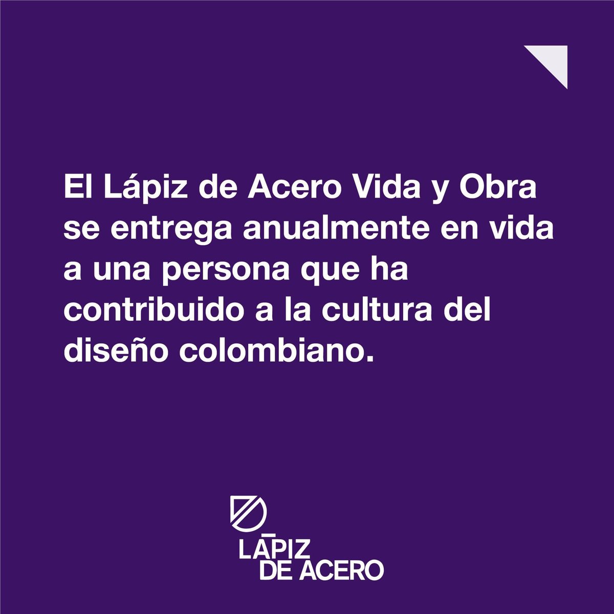 lapizdeacero's tweet photo. "¿Sabías? 

La maestría llega con el tiempo, el premio es el recorrido, no hay un fin, hay un legado.

#PremioLápizDeAcero #ElDiseñoEstáCerca #ElDiseñoEstáAquí https://t.co/UP8SqLHheo