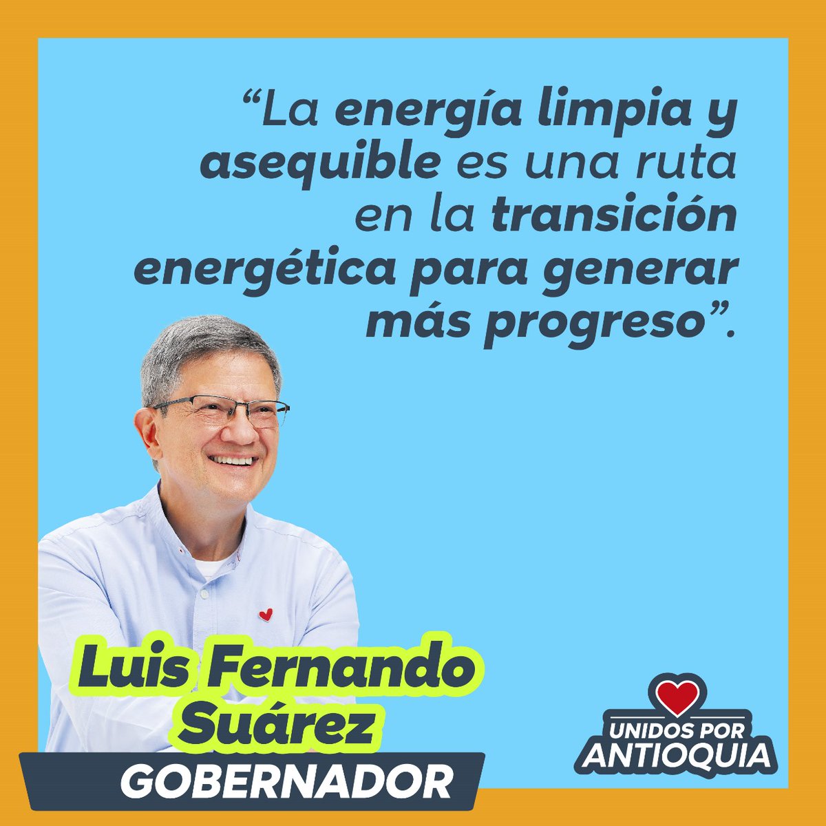 LuisFSuarezV's tweet photo. Las pequeñas centrales hidroeléctricas (PCH)⚡ se deben seguir desarrollando en los próximos años para garantizar nuestra seguridad energética. Vamos a aprovechar nuestra riqueza hídrica para generar PROGRESO.

🔴 EN VIVO: https://t.co/PFC1c0him1 

#UnidosPorAntioquia
#LuisFernandoGobernador