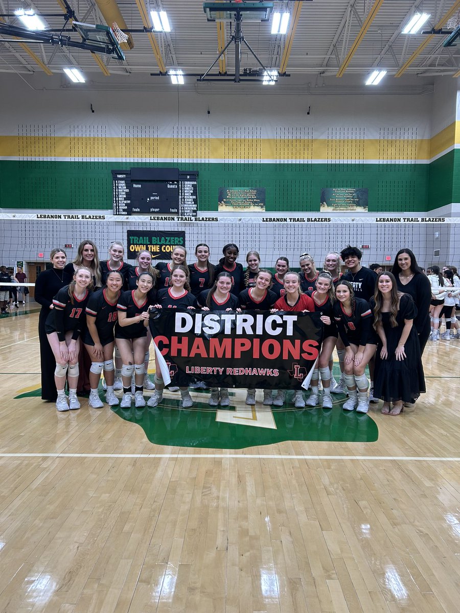 RedhawkBall's tweet photo. Congrats to Redhawk Volleyball on being Undefeated District Champs! So proud!! https://t.co/CxfBMKn37c