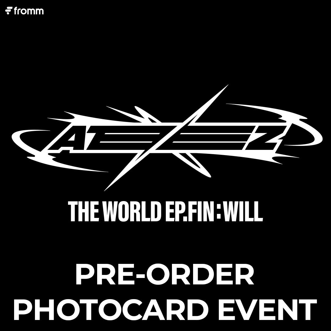 fromm_store's tweet photo. ATEEZ [THE WORLD EP.FIN : WILL]
PRE-ORDER PHOTOCARD EVENT OPEN 🎉

🔗https://t.co/7uOezNJ4M3

☁️미공개 포토카드 8종 중 1종 증정
☁️세트 구매 시, 손그림 띠부띠부씰 스티커 8종 중 2종 증정

📆10.25 11:00 ~ 11.30 23:59 (KST)

#ATEEZ #에이티즈
@ATEEZofficial