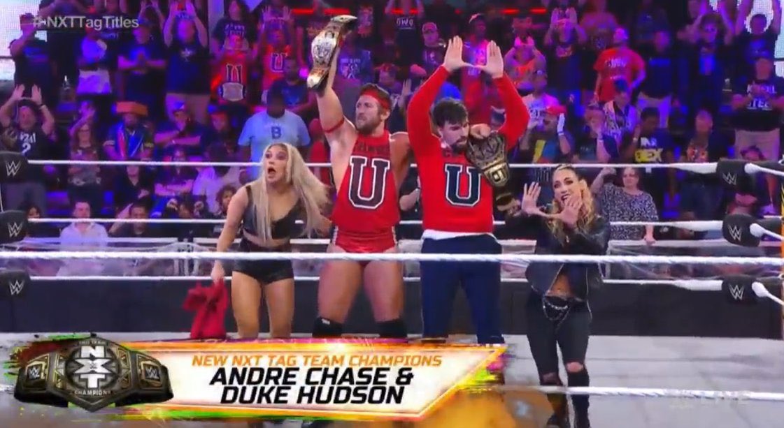 TheOfficialROW's tweet image. Congratulation to Reality Of Wrestling alumni @sixftfiiiiive winning NXT Gold tonight!! #ChaseU #TagTeamChampion