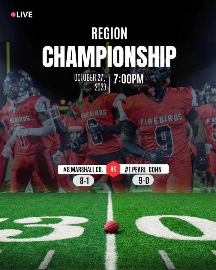 Pearl Cohn Football (@pchs_firebirds) on Twitter photo Region Championship Friday Night!!! @PCHS_firebirds vs <a href="/MCHS_Fball/">Marshall County Football</a>
🎟 gofan.co/event/1089955?… Region Championship Friday Night!!! @PCHS_firebirds vs <a href="/MCHS_Fball/">Marshall County Football</a>
🎟 gofan.co/event/1089955?…