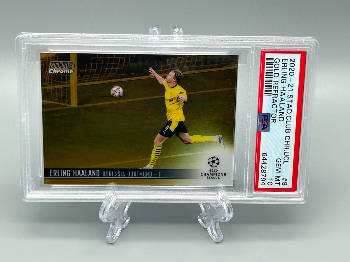 boesch23's tweet photo. Erling Haaland 20-21 Stadium Club Gold PSA 10 /50
$400
#TSSS 10/24 X #SeansStackSale X #CUTL
Shipping Starts @ For BMWT:
πΊπΈ: $5
π¨π¦: $14
$10 Minimum or Stack is Forfeited https://t.co/0851iKLXR0