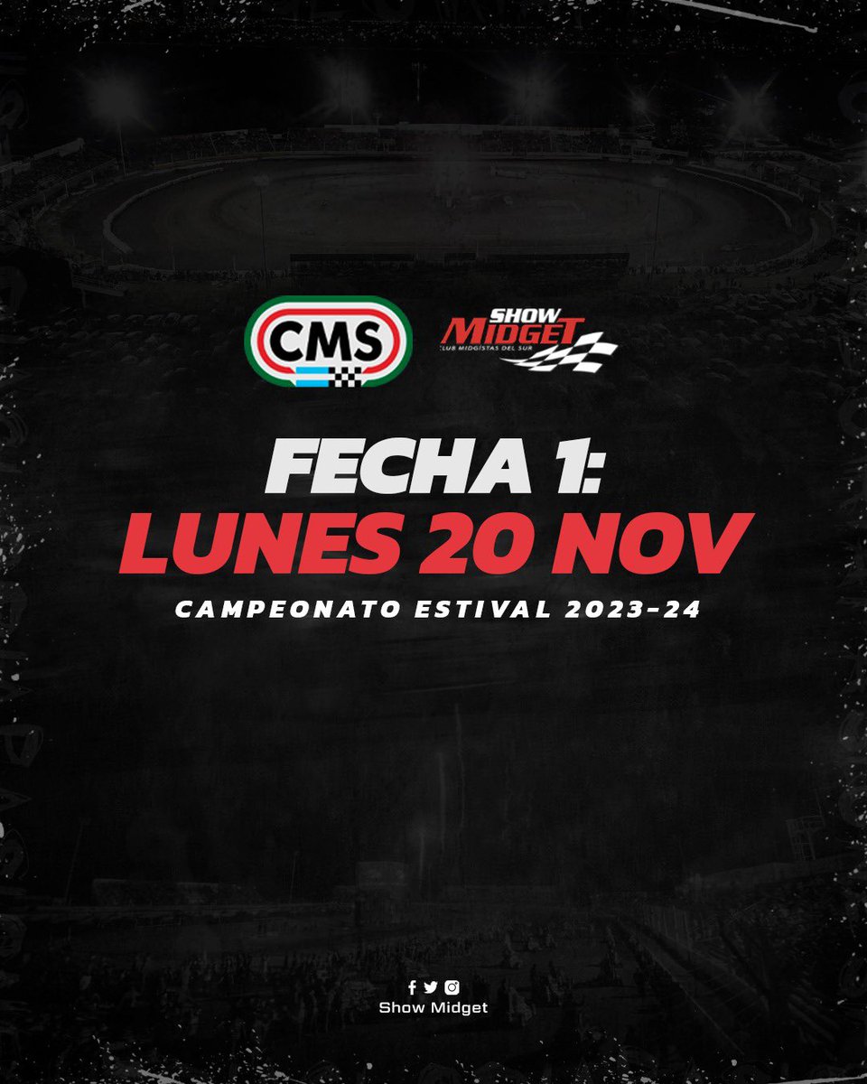 🚨🏁 ¡El Campeonato Estival 2023-24 comienza el lunes 20 de noviembre! 🚨🏁

Demoras en la entrega de insumos imposibilitan la finalización de obras necesarias y excluyentes para la adecuada terminación de trabajos en el circuito.