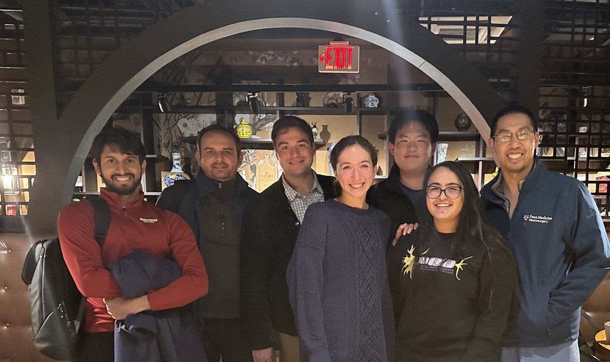 BrainRepairLab (Dr. Isaac Chen Lab) (@brainrepairlab) on Twitter photo This month’s lab dinner was all about celebrating <a href="/DennisJgamadze/">Dennis Jgamadze</a>’s new position as Research Assistant Professor of Neurosurgery.
Congrats Dennis, so well deserved!!
<a href="/PennNSG/">Penn Neurosurgery</a> This month’s lab dinner was all about celebrating <a href="/DennisJgamadze/">Dennis Jgamadze</a>’s new position as Research Assistant Professor of Neurosurgery.
Congrats Dennis, so well deserved!!
<a href="/PennNSG/">Penn Neurosurgery</a>
