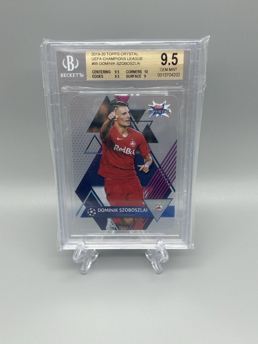 boesch23's tweet photo. Dominik Szoboszlai 19-20 Topps Crystal BGS 9.5
$20 (Last sale $22)
#TSSS 10/24 X #SeansStackSale X #CUTL
Shipping Starts @ For BMWT:
πΊπΈ: $5
π¨π¦: $14
$10 Minimum or Stack is Forfeited https://t.co/jNXH3i50yj