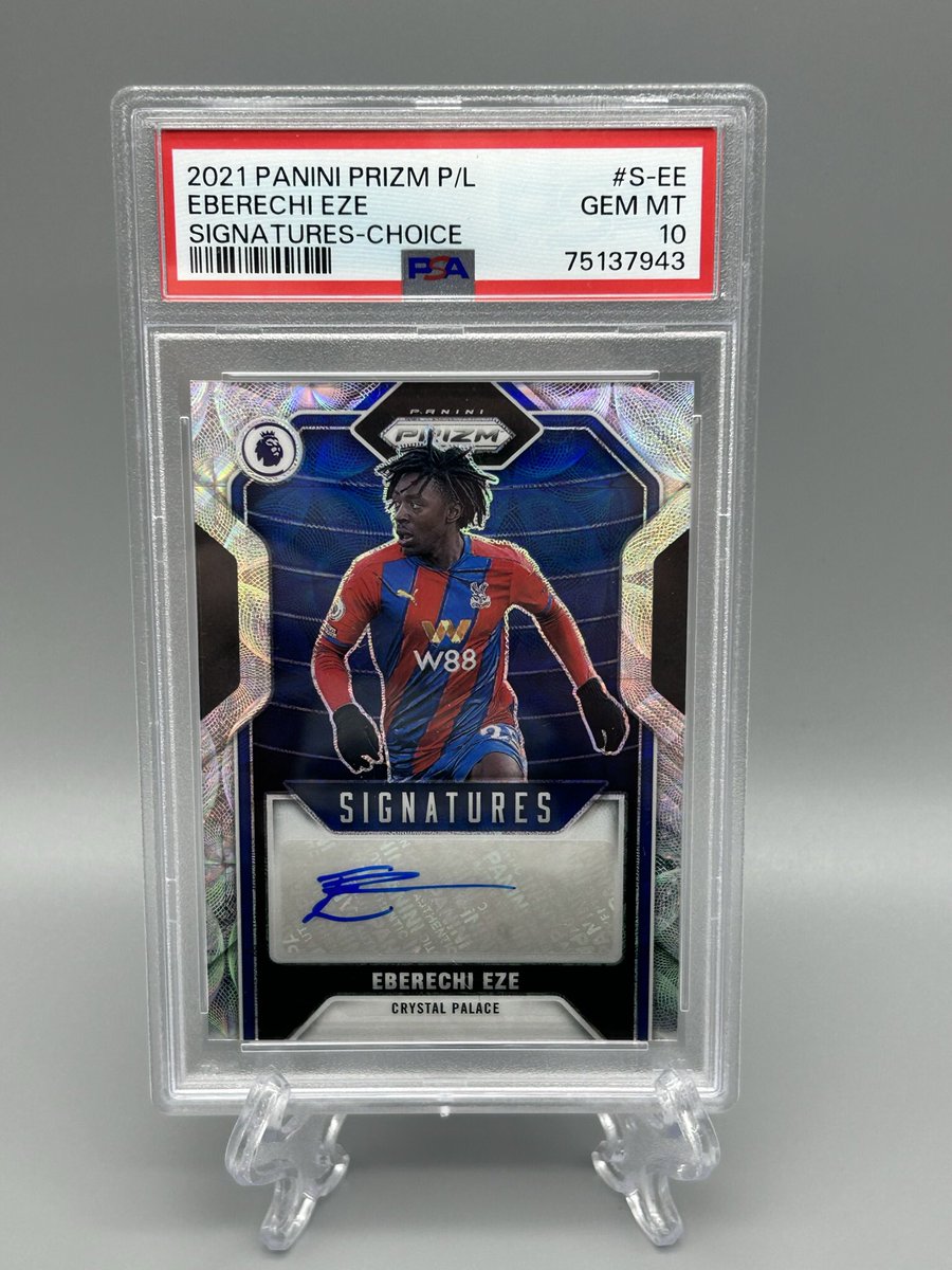 boesch23's tweet photo. Eberesche Eze Panini Signatures Choice PSA 10
Pop 4
$60 ($20-$25 Raw)
#TSSS 10/24 X #SeansStackSale X #CUTL
Shipping Starts @ For BMWT:
πΊπΈ: $5
π¨π¦: $14
$10 Minimum or Stack is Forfeited https://t.co/OrFzaFSvvx