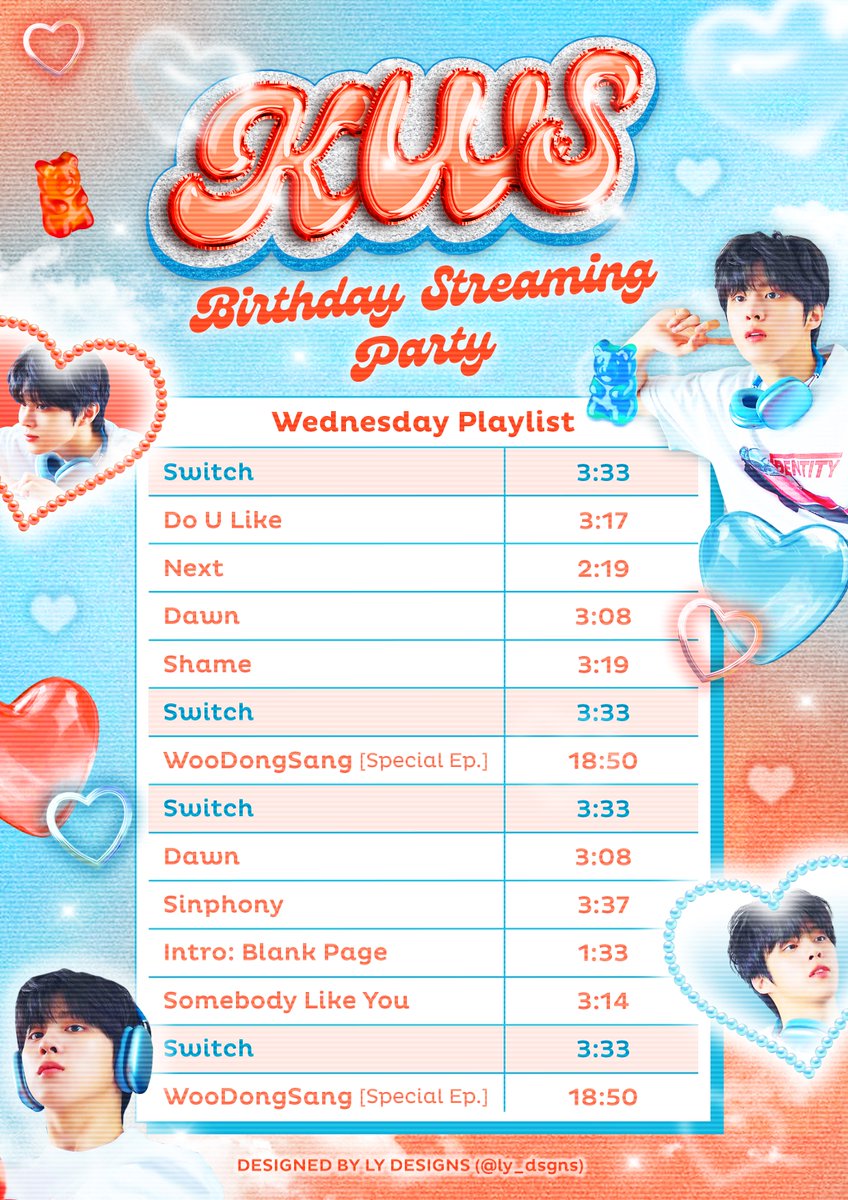 _KIMWOOSEOKPH_'s tweet image. KIM WOOSEOK [1027] BIRTHDAY STREAMING PARTY 🎶

Here&apos;s our Day 2️⃣5️⃣ Streaming Playlist🌸

🔗 Wednesday Playlist:
bit.ly/KWS_WEDNESDAYP…

Happy streaming everyone! 💕💖
@KWS_official_ #KIMWOOSEOK #김우석