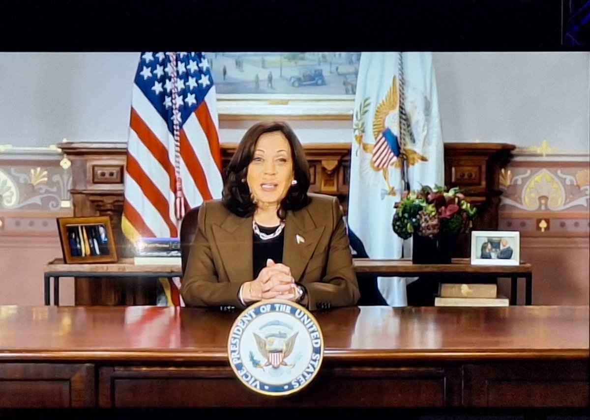Doctor_Astro's tweet photo. Honored to have a pre-recorded message from @VP for us #MEDweek awardees today ❤️ https://t.co/ZrGAv3wOMQ