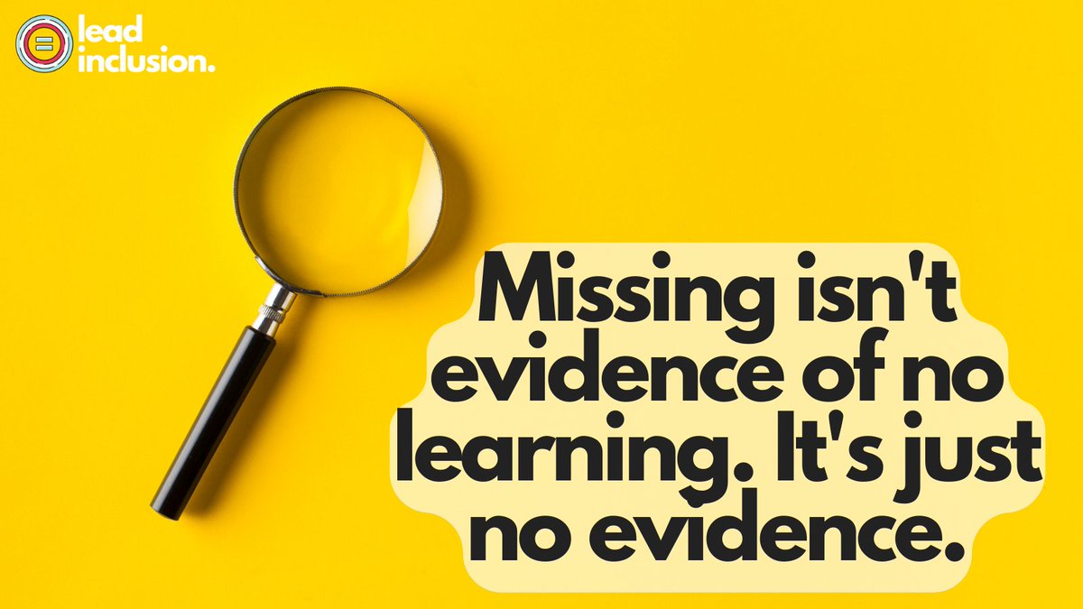📊 A zero should never be a proxy for missing work/data. It's not only harmful to kids, but it's also poor math/measurement. Missing isn't evidence of no learning. It's just no evidence. #LeadInclusion #EdLeaders #Teachers #UDL #SBLchat #TG2Chat #TeacherTwitter