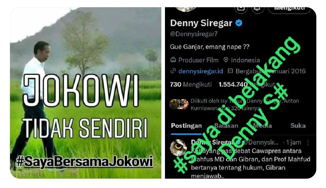 Ini kontra produktif banget utk pemenangan GAMA.
Banyak lo Pendukung Ganjar yg masih bersama Jokowi dan gak terima dgn kelakuan DS.. eh...malah di cap memberhalakan Jokowi oleh pengikut DS..

Gak apple to apple banget bandingin Jokowi dgn DS
Ibarat gajah dgn kecoa

#GasssGAMA