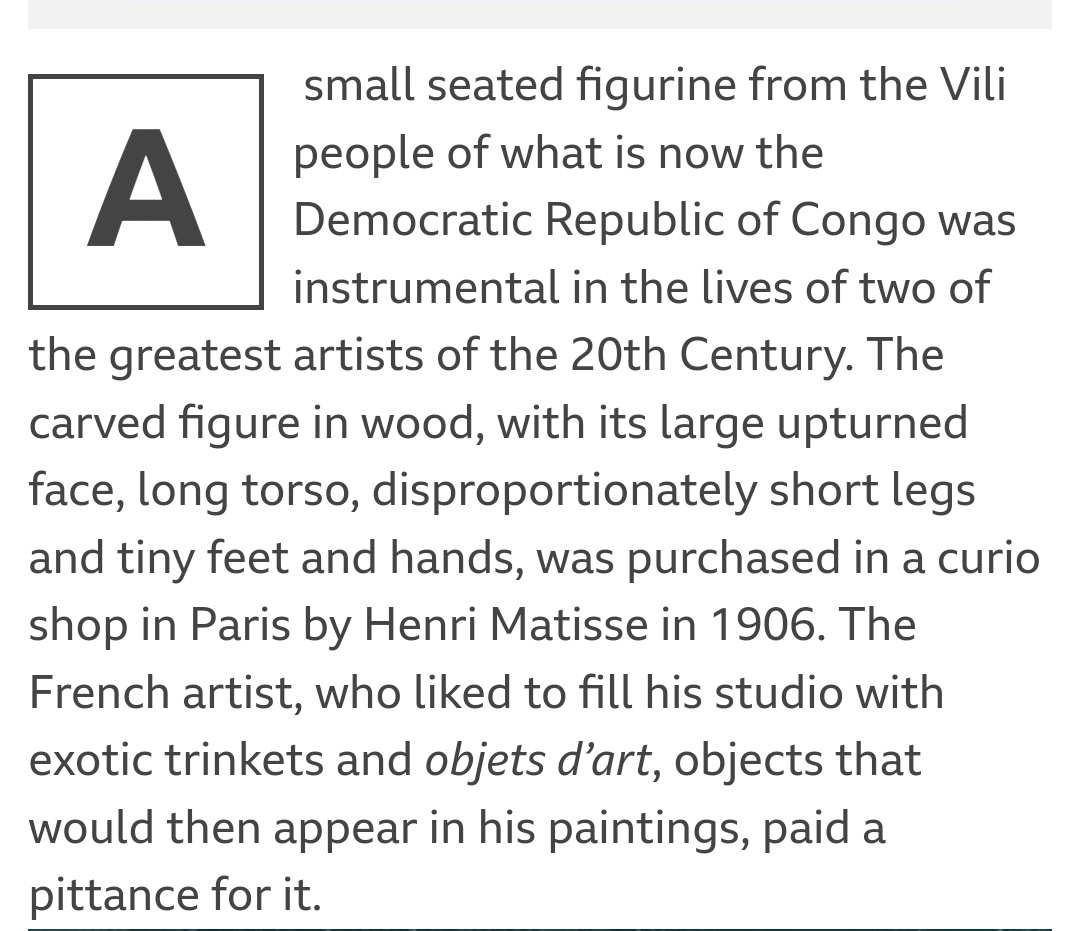 xspotsdamark's tweet photo. Pablo Picasso's art style changed after he copied African sculptures https://t.co/AyyLSj4xf6
