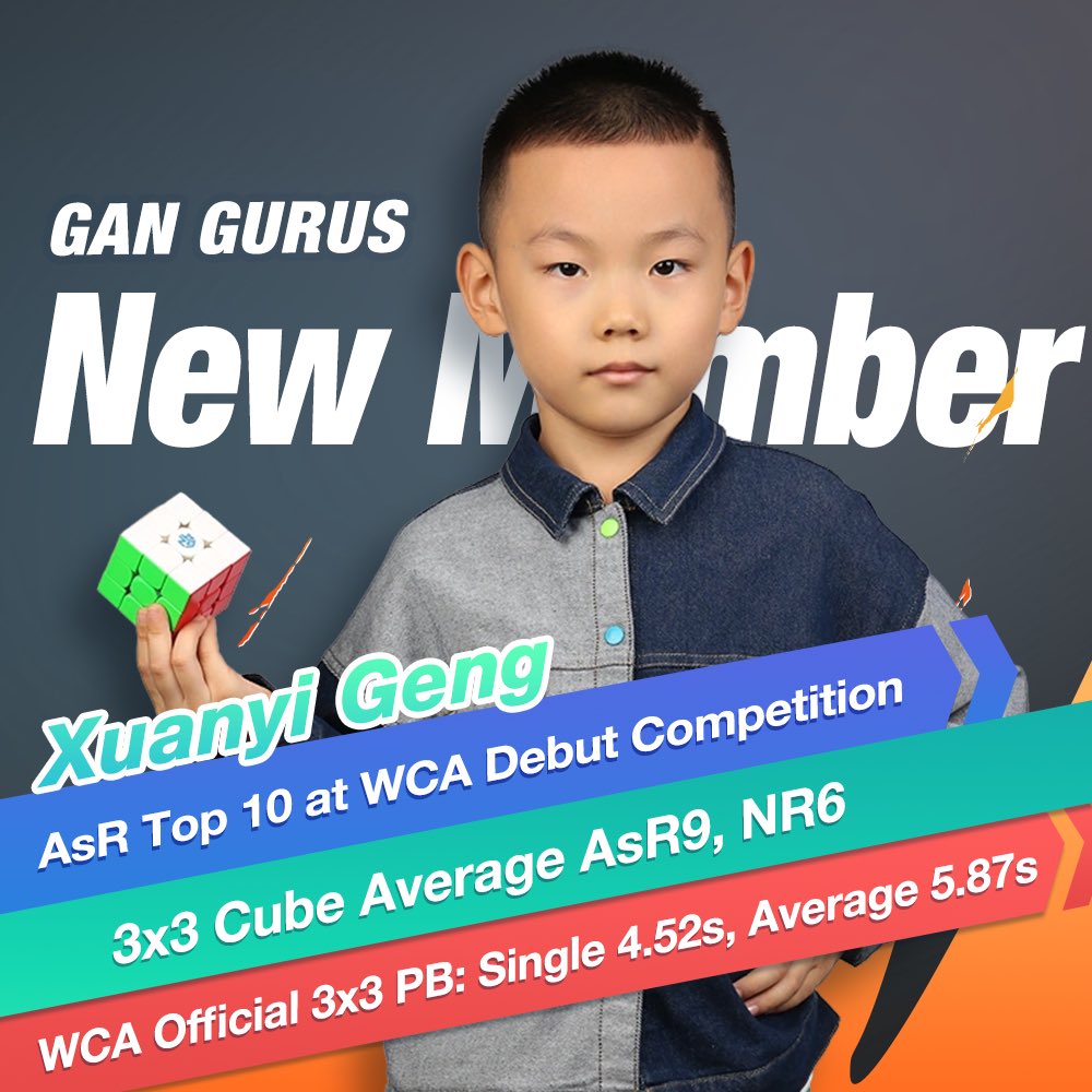 gancube's tweet photo. Let's say Hi to our dynamic and energetic NEW GAN GURUS members!
Qixian Cao, 3×3 Cube Average Female WR 1
Xuanyi Geng, 3×3 Cube Average AsR 9, NR 6
#GANCUBE #GANSpeedcube #GANGURUS #qixiancao #xuanyigeng #CubingNewAge #CubingEvolved #cubinglife #speedcube #speedcubing https://t.co/K7Bs2r7vP2