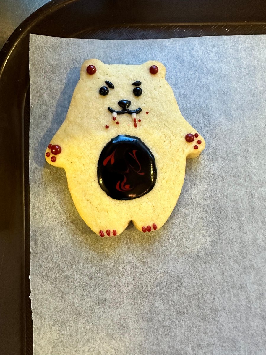 Visit our friends @eatatmilkcrate in Edmonton and enjoy one of their Vampire Bear Cookies - aka Bloody Good Cookies - between now and October 31. 50% of all proceeds will be donated to Canadian Blood Services! Email info@eatatmilkcrate to place your order today 🧛‍♀️ 🐻