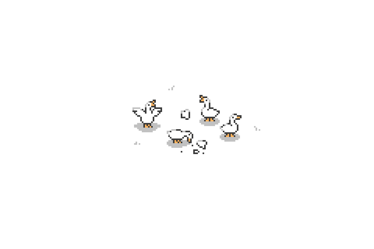 devjoordan's tweet image. Some more ducks and bread.

#pixelart #art #ducks
