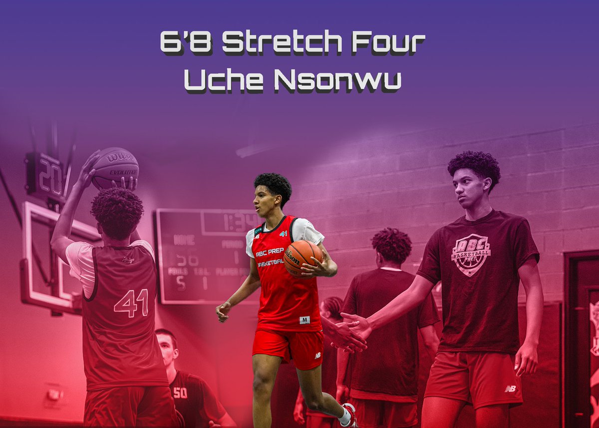 Capclipz's tweet photo. @uche_hnn 

ABC Prep SF/PF 6’8 Uche Nsonwu

Uche is a knock down shooter from anywhere on the court. Knows how to find the openings in zone defenses and ability to score at all three levels. 

Player resembles Anthony Davis, Christian Wood, Naz Ried https://t.co/aA7I3hlcJM