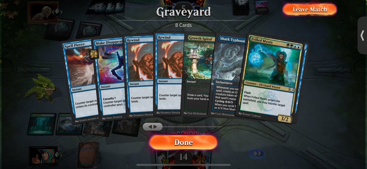 LeroyHayabusa's tweet photo. The only good T1 Thoughtseize! Also, nice to finally say FU to mono black for the rest of this game! #Explorer #MtGArena #mtg #mtga #magicthegathering #Magic #SimicFlash https://t.co/z1SgIb5PUh