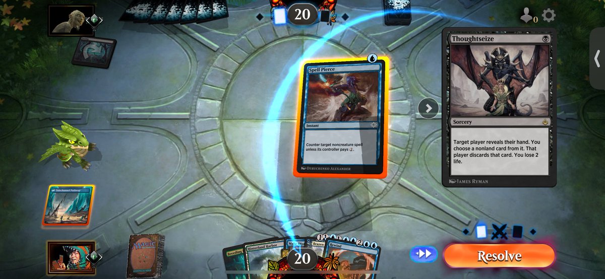 LeroyHayabusa's tweet photo. The only good T1 Thoughtseize! Also, nice to finally say FU to mono black for the rest of this game! #Explorer #MtGArena #mtg #mtga #magicthegathering #Magic #SimicFlash https://t.co/z1SgIb5PUh
