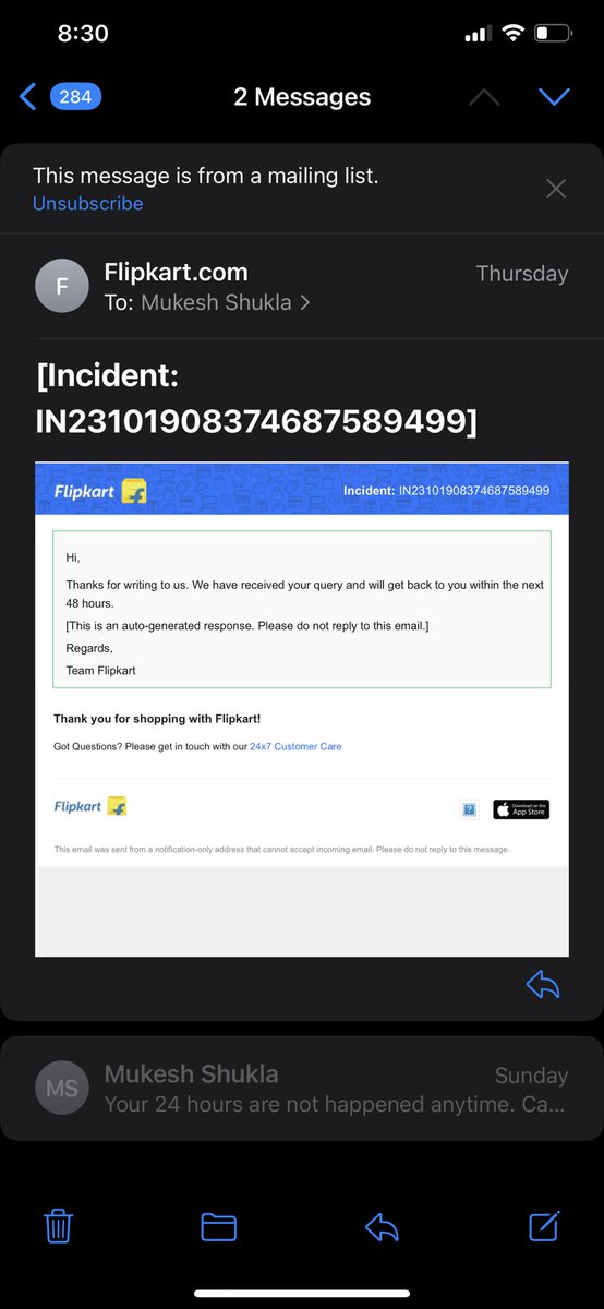 mukshukla's tweet photo. @flipkartsupport @jagograhakjago @MahaCyber1 @RBI @Flipkart @_Kalyan_K  when this 48hours is going to happened from you. Not it has completed month time. 

Anyone can confirm that it is going to refund or I assume that donated to Flipkart https://t.co/wwPpqv1R1S