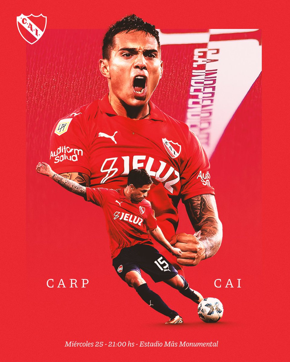 ¡HOY JUEGA #INDEPENDIENTE!

#TodoRojo 🔴