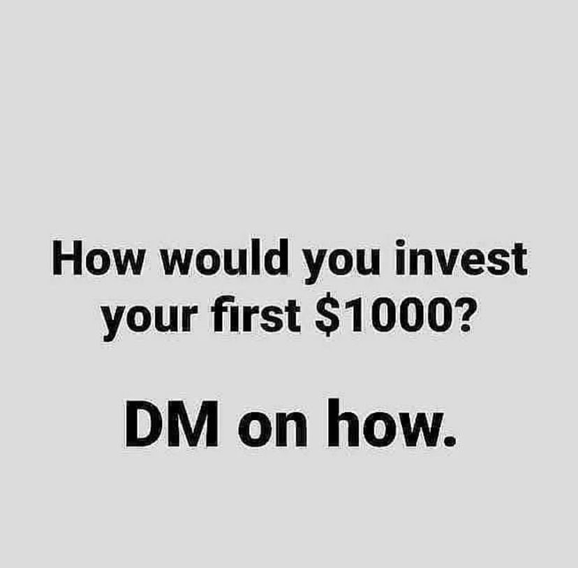 You can be among this wonderful investment, Dm and testify like others🤝