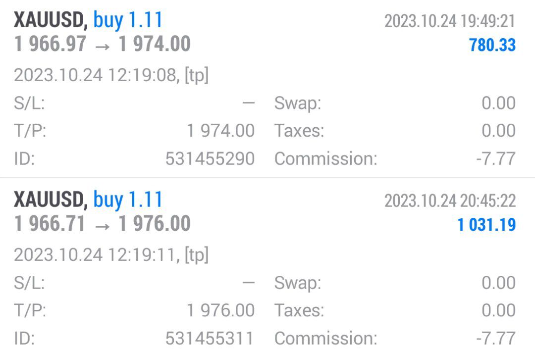 #GOLD #XAUUSD 
Gold buy 100+ pips  tp1and tp2 hit successful 🔥🔥🔥🔥🔥
Further details
👇👇👇👇
t.me/+v_IlRTDo8DY5Z…