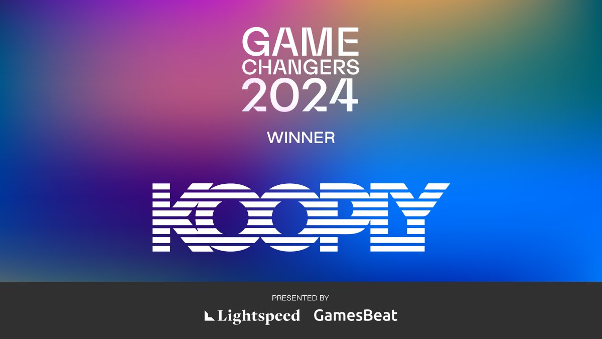 🏆 Kooply is thrilled to be a winner of the 2024 Game Changers list, celebrating the most innovative gaming companies worldwide! 🎮🌍 
#GameChangers #GamingInnovation <a href="/lightspeedvp/">Lightspeed</a> <a href="/GamesBeat/">GamesBeat</a> <a href="/VentureBeat/">VentureBeat</a>