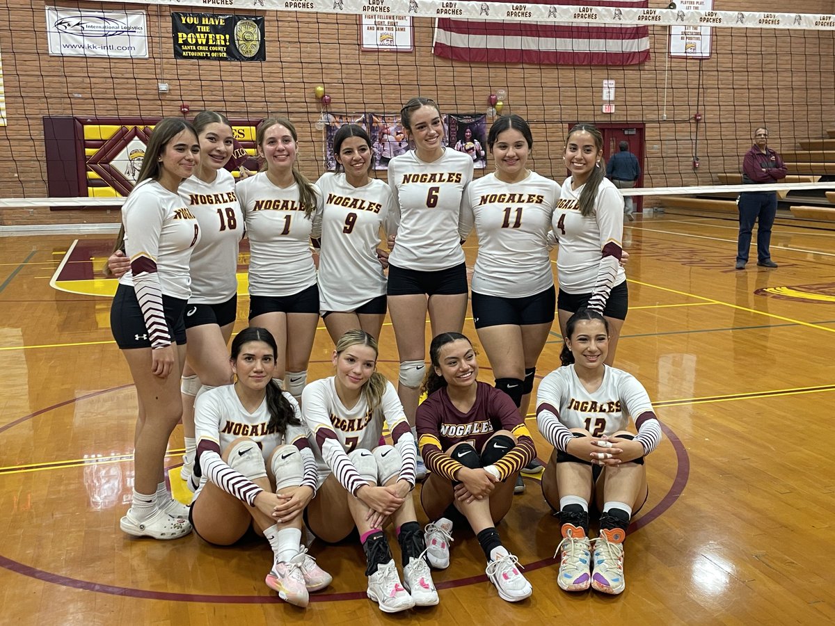 Lady Apaches take the W on Senior Night! Congratulations to our seniors (up front), Anais, Ayleen, Bryhanna, and Sofia!