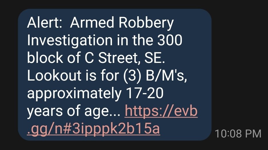 Isn't it ironic: 20+ yrs ago I moved to 300 block of C. @CapitolPolice always said area was very safe, but don't go past 6th St. Now, armed robbery common in shadow of our Capitol. Also, after 15 years of feeling safe in Hill East, I don't anymore. @councilofdc: Action? Anyone?