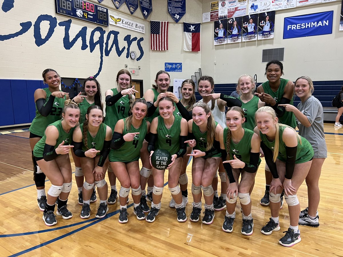 District Runner Up‼️ Playoffs here we come‼️💚🤍🔥 Great win against a tough Jarrell team! POG goes to OH Laney Huffman with 17 kills and some big defensive plays‼️ Playoff information coming soon! #ETM #wearecommitted