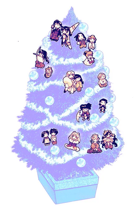 10月なのにすでにクリスマス仕様トビラ。そしていま、邪見さまと鋼牙兄者が入ってないことに気づいた。おやかた様や十六夜さま、日暮家メンバーなんかと一緒にツリーの反対側にある・・ということにしといてくださいませ。
