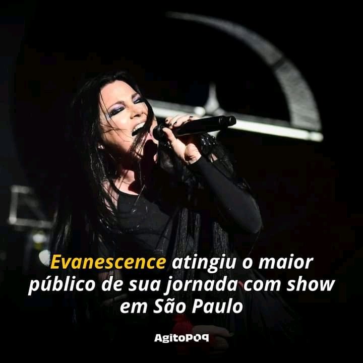 Martens_ilgener's tweet photo. Uma noite épica com Evanescence! A banda liderada por Amy Lee fez história no Allianz Parque, levando 40 mil fãs à euforia com seus hits inesquecíveis. https://t.co/mnSetlkIFN