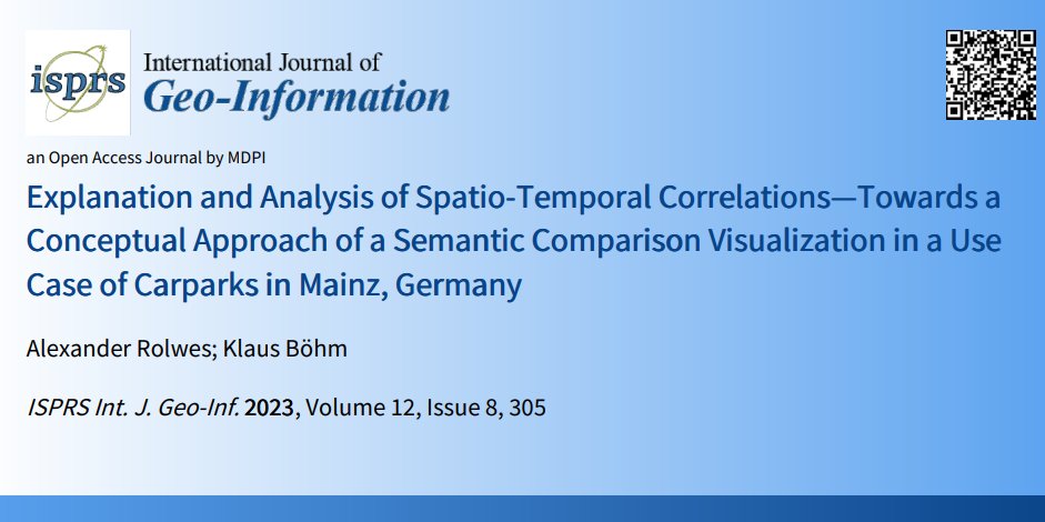 ISPRS_IJGI's tweet photo. Explanation and Analysis of Spatio-Temporal Correlations—Towards a Conceptual Approach of a Semantic Comparison #Visualization in a Use Case of #Carparks in Mainz, Germany 

By @AlexanderRolwes and Klaus Böhm 

👉https://t.co/MXILtT05c8 
#urbanplanning https://t.co/Q29jggROPe